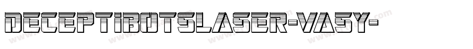 DeceptibotsLaser-Va5y字体转换