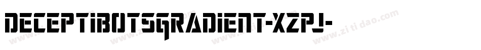 DeceptibotsGradient-xzpj字体转换