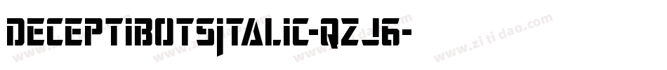 DeceptibotsItalic-qzJ6字体转换