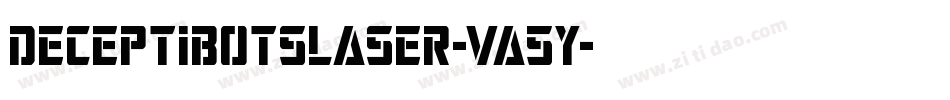 DeceptibotsLaser-Va5y字体转换