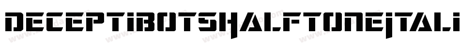DeceptibotsHalftoneItalic-ABA6字体转换