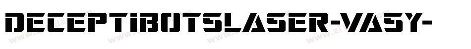 DeceptibotsLaser-Va5y字体转换