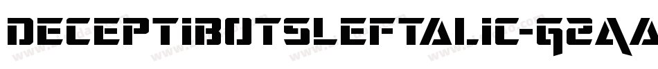DeceptibotsLeftalic-G2Aa字体转换