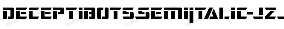 DeceptibotsSemiItalic-jzJv字体转换