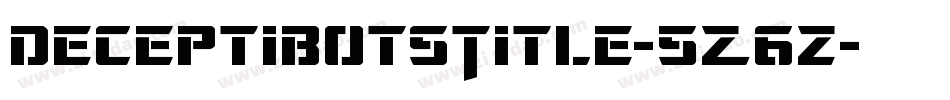 DeceptibotsTitle-5Z6z字体转换