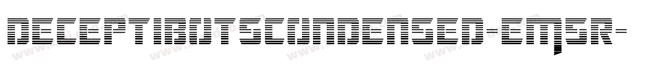 DeceptibotsCondensed-EM5r字体转换