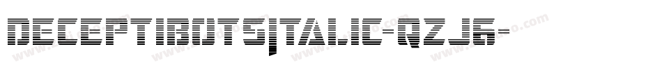 DeceptibotsItalic-qzJ6字体转换