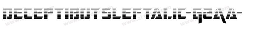 DeceptibotsLeftalic-G2Aa字体转换