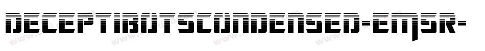 DeceptibotsCondensed-EM5r字体转换