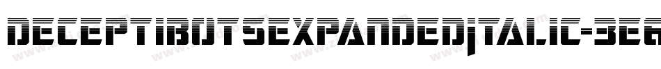 DeceptibotsExpandedItalic-3E6X字体转换