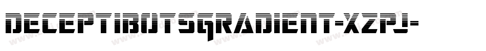 DeceptibotsGradient-xzpj字体转换