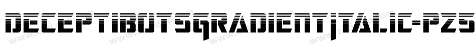 DeceptibotsGradientItalic-pz5y字体转换