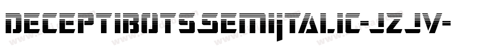 DeceptibotsSemiItalic-jzJv字体转换