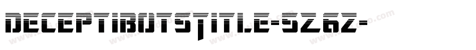 DeceptibotsTitle-5Z6z字体转换