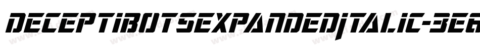 DeceptibotsExpandedItalic-3E6X字体转换