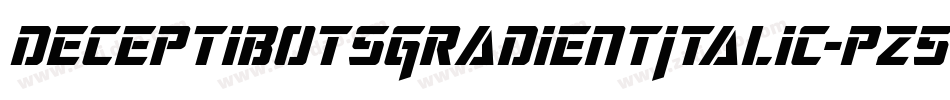 DeceptibotsGradientItalic-pz5y字体转换
