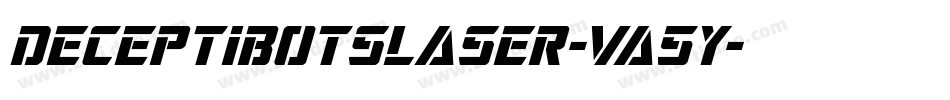 DeceptibotsLaser-Va5y字体转换