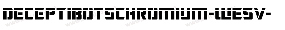 DeceptibotsChromium-WE5V字体转换