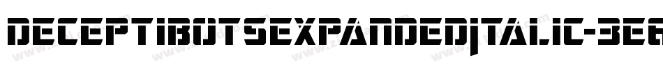 DeceptibotsExpandedItalic-3E6X字体转换