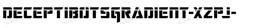 DeceptibotsGradient-xzpj字体转换