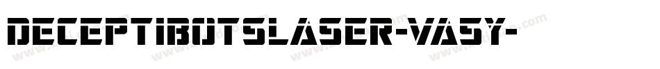 DeceptibotsLaser-Va5y字体转换
