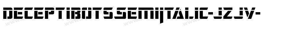 DeceptibotsSemiItalic-jzJv字体转换