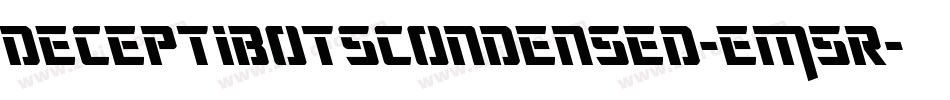 DeceptibotsCondensed-EM5r字体转换