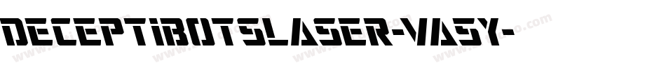 DeceptibotsLaser-Va5y字体转换