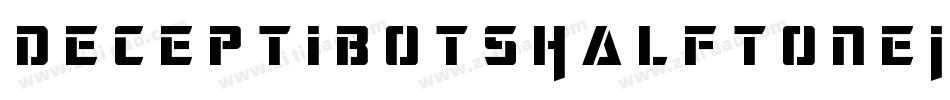 DeceptibotsHalftoneItalic-ABA6字体转换