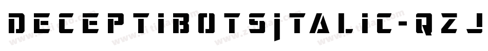 DeceptibotsItalic-qzJ6字体转换