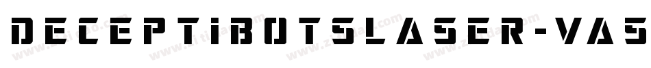 DeceptibotsLaser-Va5y字体转换