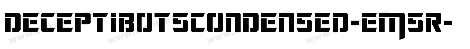 DeceptibotsCondensed-EM5r字体转换