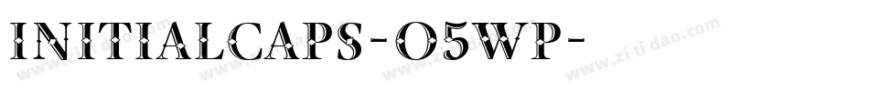 InitialCaps-O5WP字体转换