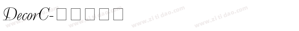 DecorC字体转换