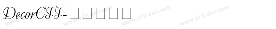 DecorCTT字体转换