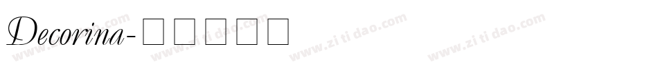 Decorina字体转换