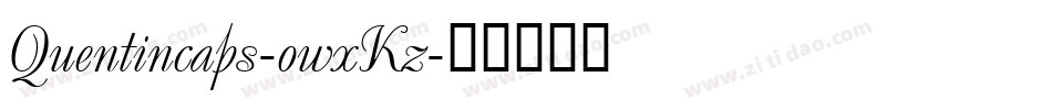 Quentincaps-owxKz字体转换