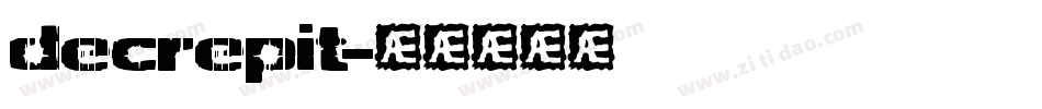 decrepit字体转换