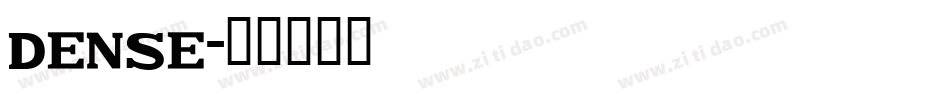 dense字体转换