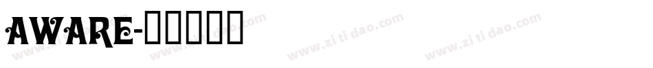 Aware字体转换