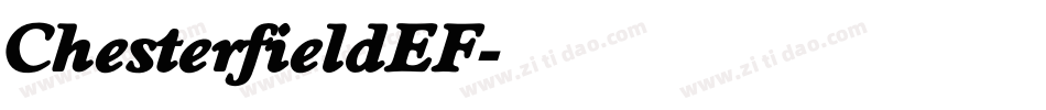 ChesterfieldEF字体转换
