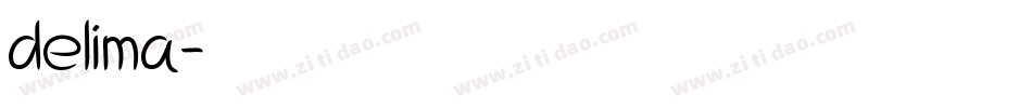 delima字体转换