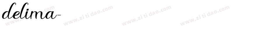 delima字体转换