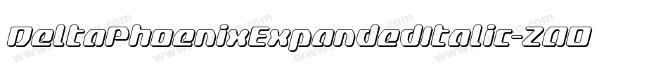 DeltaPhoenixExpandedItalic-ZAOK字体转换