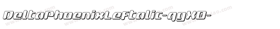 DeltaPhoenixLeftalic-qgX0字体转换