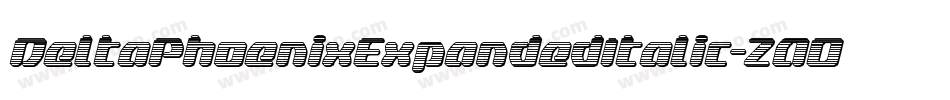 DeltaPhoenixExpandedItalic-ZAOK字体转换