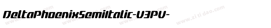 DeltaPhoenixSemiItalic-V3PV字体转换