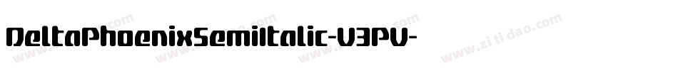 DeltaPhoenixSemiItalic-V3PV字体转换