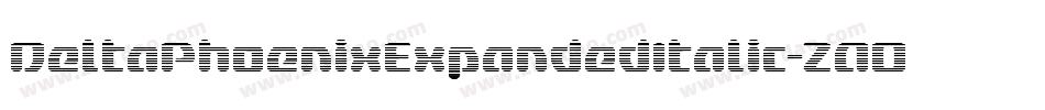 DeltaPhoenixExpandedItalic-ZAOK字体转换