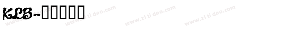 KLB字体转换